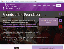 Tablet Screenshot of cwcatholicfoundation.org